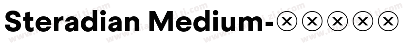 Steradian Medium字体转换